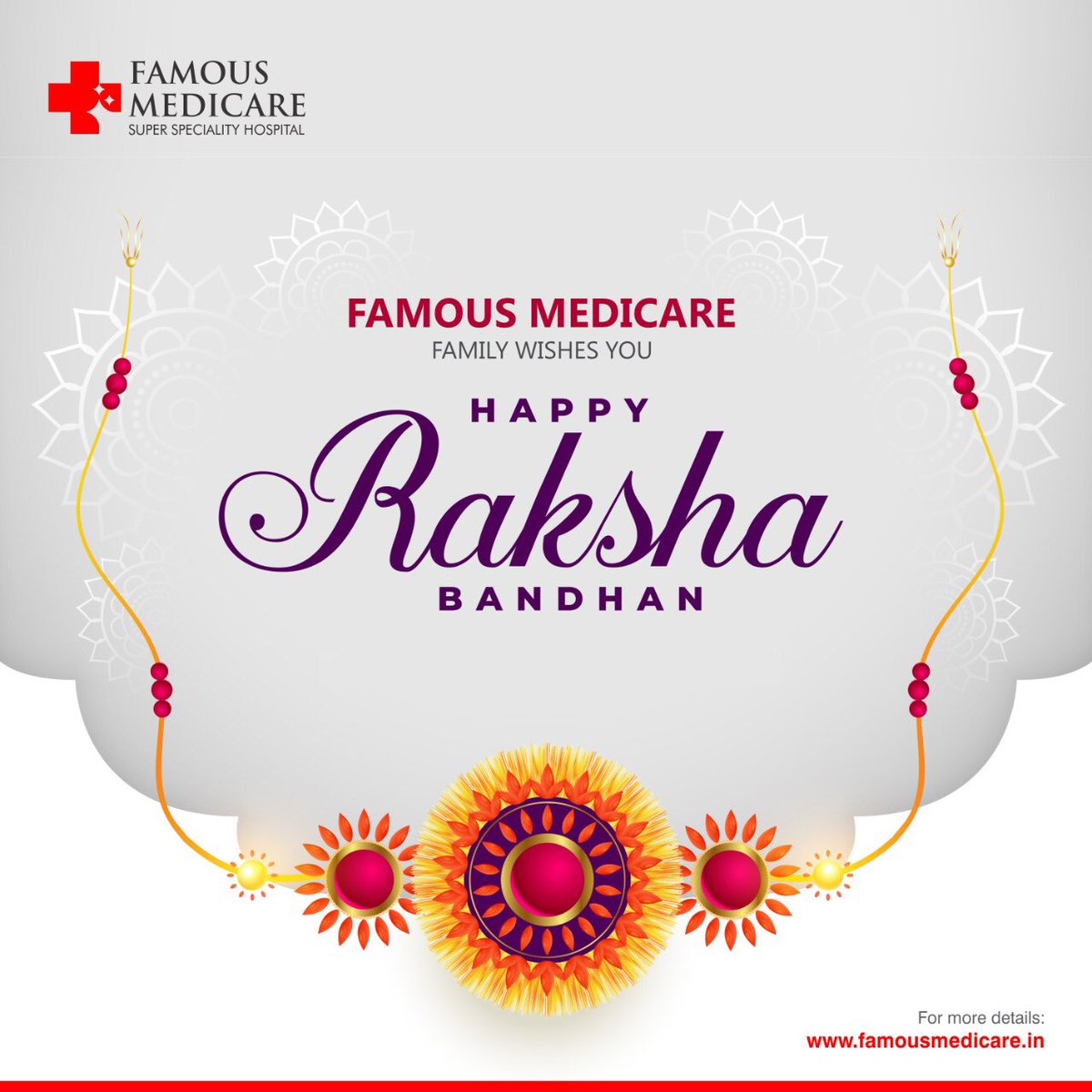FamousMedicare's tweet photo. Let's tie the Raksha Sutra for Healthy Life.FAMOUS MEDICARE already running a Free medical check up camp Take your full family for a routine health check up on this RAKSHA BANDHAN gift the healthiness to your family.
HAPPY RAKSHA BANDHAN
#RakshaBandhan #rakshabandhan2022 https://t.co/nPGKOw5NgO
