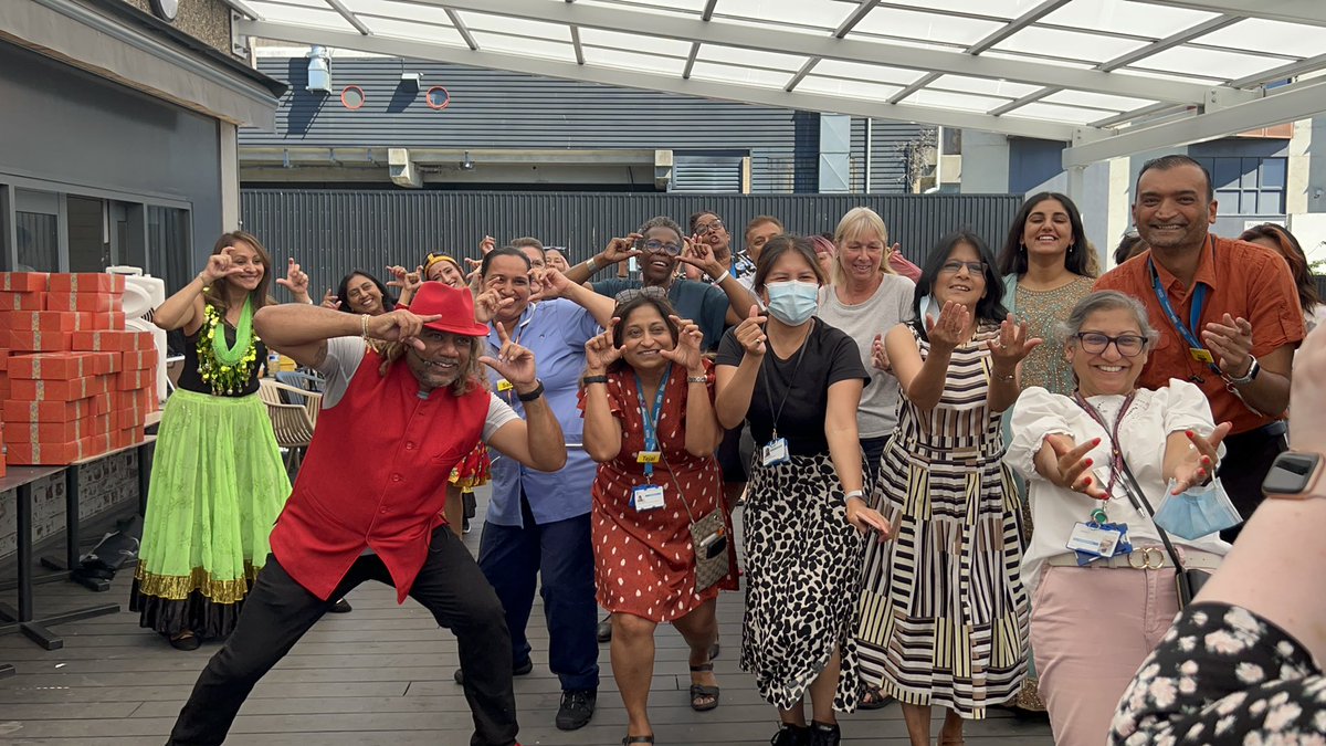 bame_connect's tweet photo. What an amazing turn out at our South Asian Heritage Month celebration lunch!! 🌟 Our #TeamWestHerts staff enjoyed learning Bollywood dancing, &amp; the amazing performances of our Nepalese staff from AAU 🤎 Not to forget our delicious #SAHM22 lunch boxes, arranged by #TeamConnect! https://t.co/MC5AdbF7il