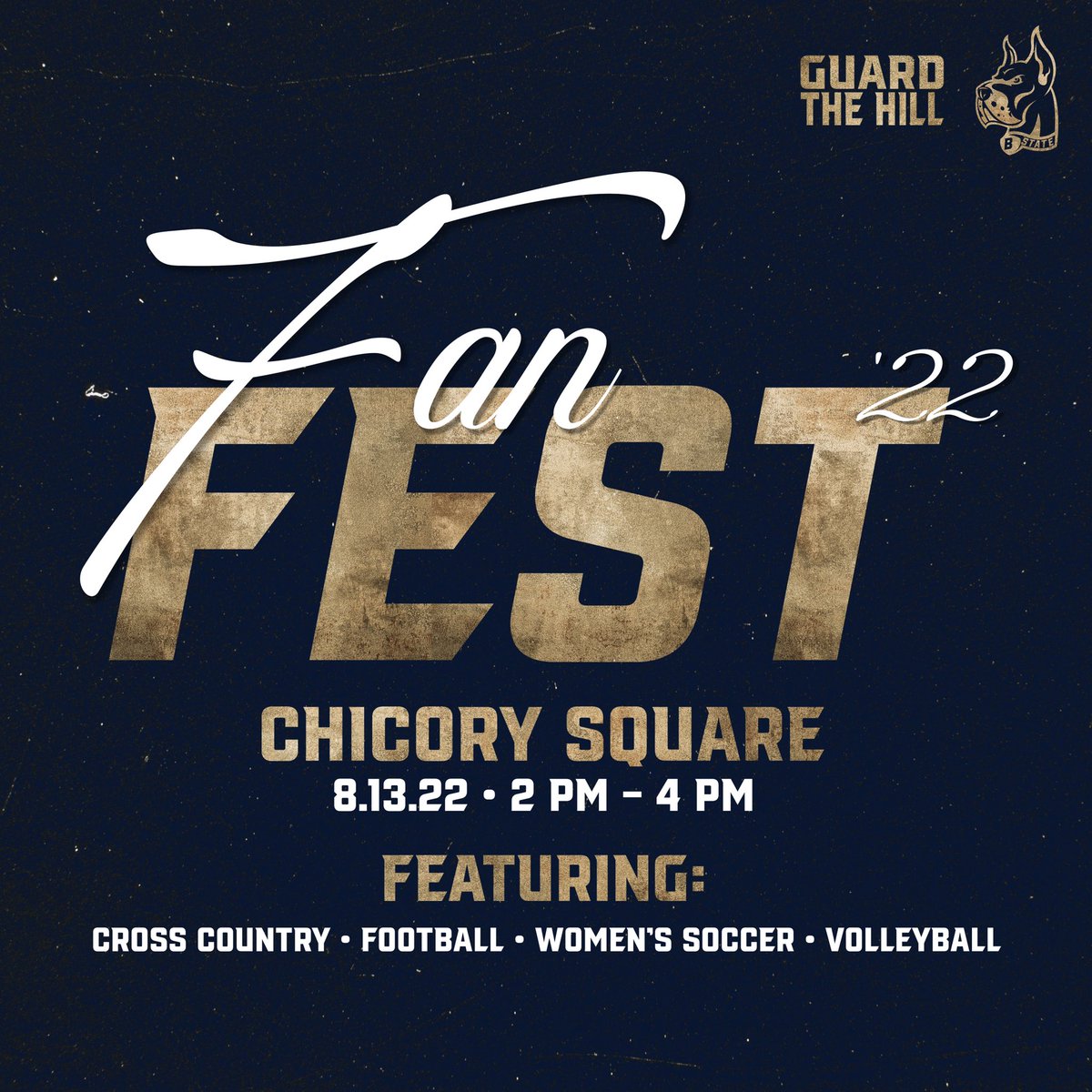 Join us this Saturday, August 13th for a “Meet and Greet” with our Fall sport athletes and coaches! There will be a DJ, food, and more!! 🐾🎵🎤

#GuardTheHill