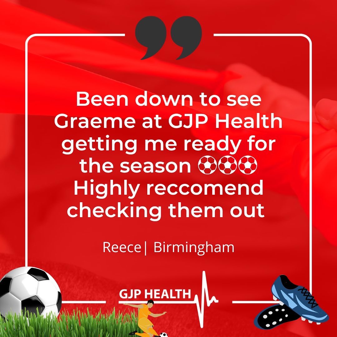 Are you a football professional seeking Physiotherapy help due to an injury? ⚽️⚽️⚽️ At GJP Health we’ve got you, you won’t be disappointed with our hands on services. 

Thank you @reeceo1 for our tag - we are so glad you are ready and feeling well enough to do what you love! 🥅⚽️