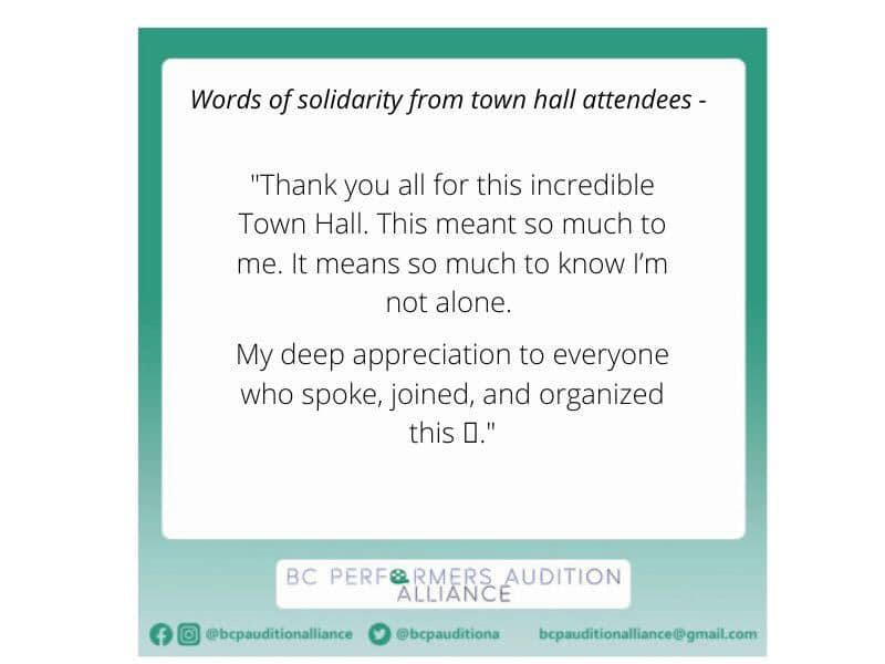 BCP Audition Alliance tweet media