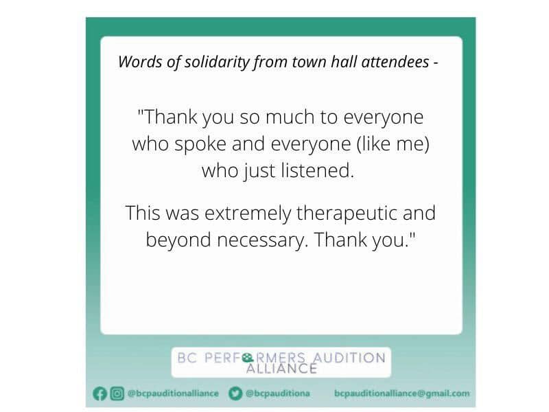 BCP Audition Alliance tweet media