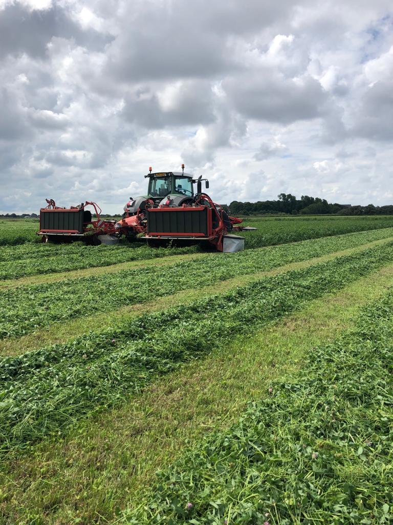 BartvanderHoog's tweet photo. 4e snede er af deze week. Ook begonnen met het opknappen van een ander perceel waar nu geitmest op komt. #biologisch #geitenhouderij #gaserop https://t.co/YNTAEPdzPn