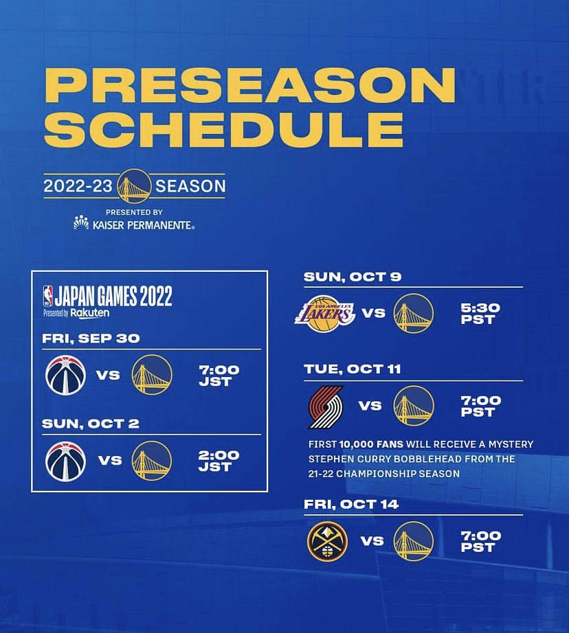 Preseason isn’t too far away #DubNation