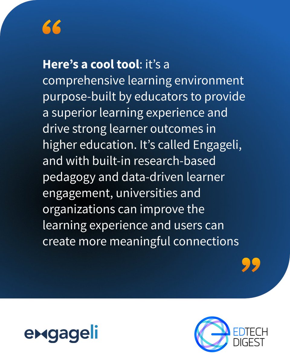 Engageli tweet media