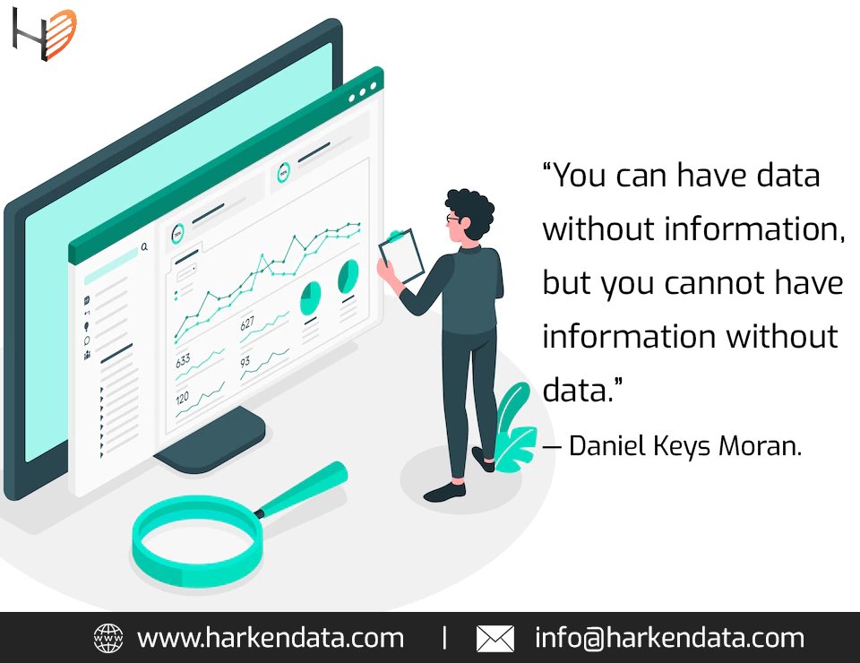 Harkendata's tweet photo. “You can have data without information, but you cannot have information without data.” — Daniel Keys Moran #data #datawithoutinformation #information #withoutdata #danielkeysmoran #dataanalytics #dataanalyst https://t.co/3guzv23aPG