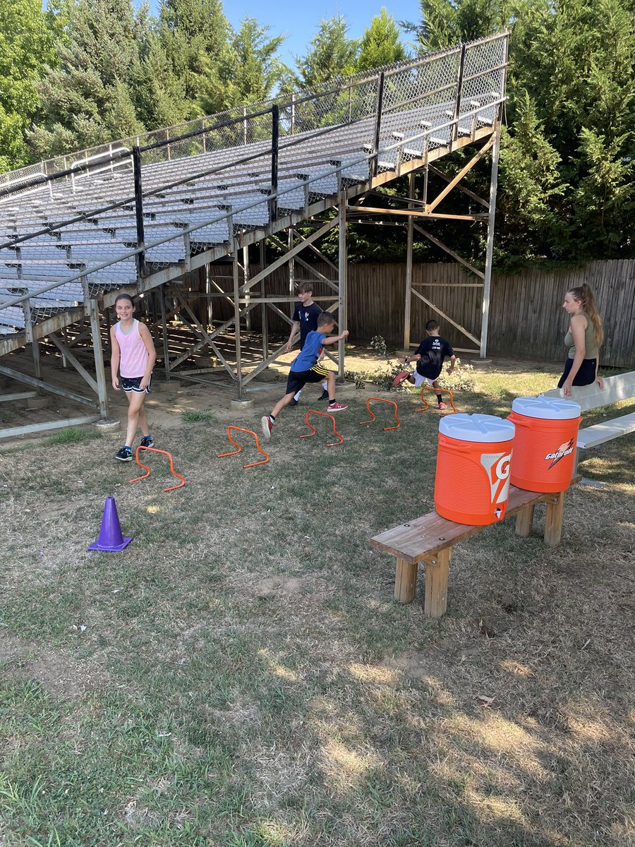 NextLevelRunNJ's tweet photo. Day 3 was a fun day all around and the start of our team competition.  After morning circuits kids competed in the always favorite water balloon toss and relays. https://t.co/azIYDM4Xau