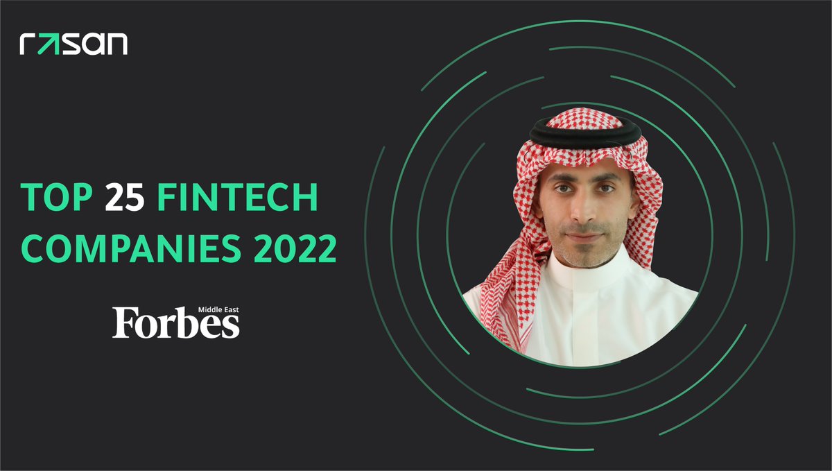 rasantechnology's tweet photo. Rasan is among the Top 25 #Fintech Companies in the #MiddleEast for 2022 in Forbes list.

@Forbes_MENA_ https://t.co/rWu8XywvXH
