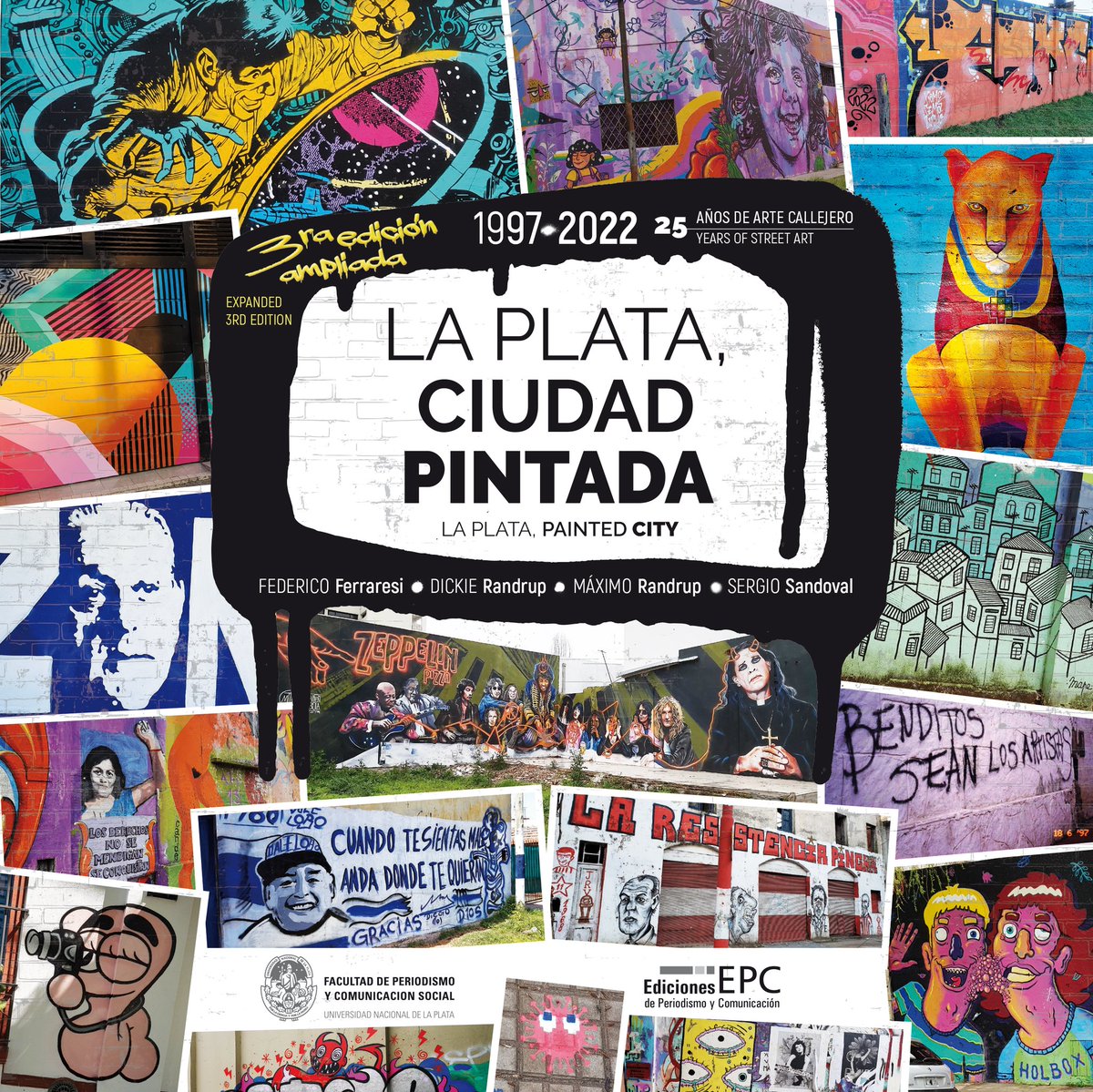 CiudadPintadaLP's tweet photo. ¿Y? ¿Qué dicen? ¿Les gusta cómo quedó la tapa del nuevo libro?
#laplataciudadpintada #artecallejero #streetart #arteurbano #urbanart #graffiti #graffitis #graffitiart #graffitiartist #graffitistyle #graff #graffart #graffartist #graffstyle #mural #murales #LaPlata #laplataciudad https://t.co/gBSCukgRMN