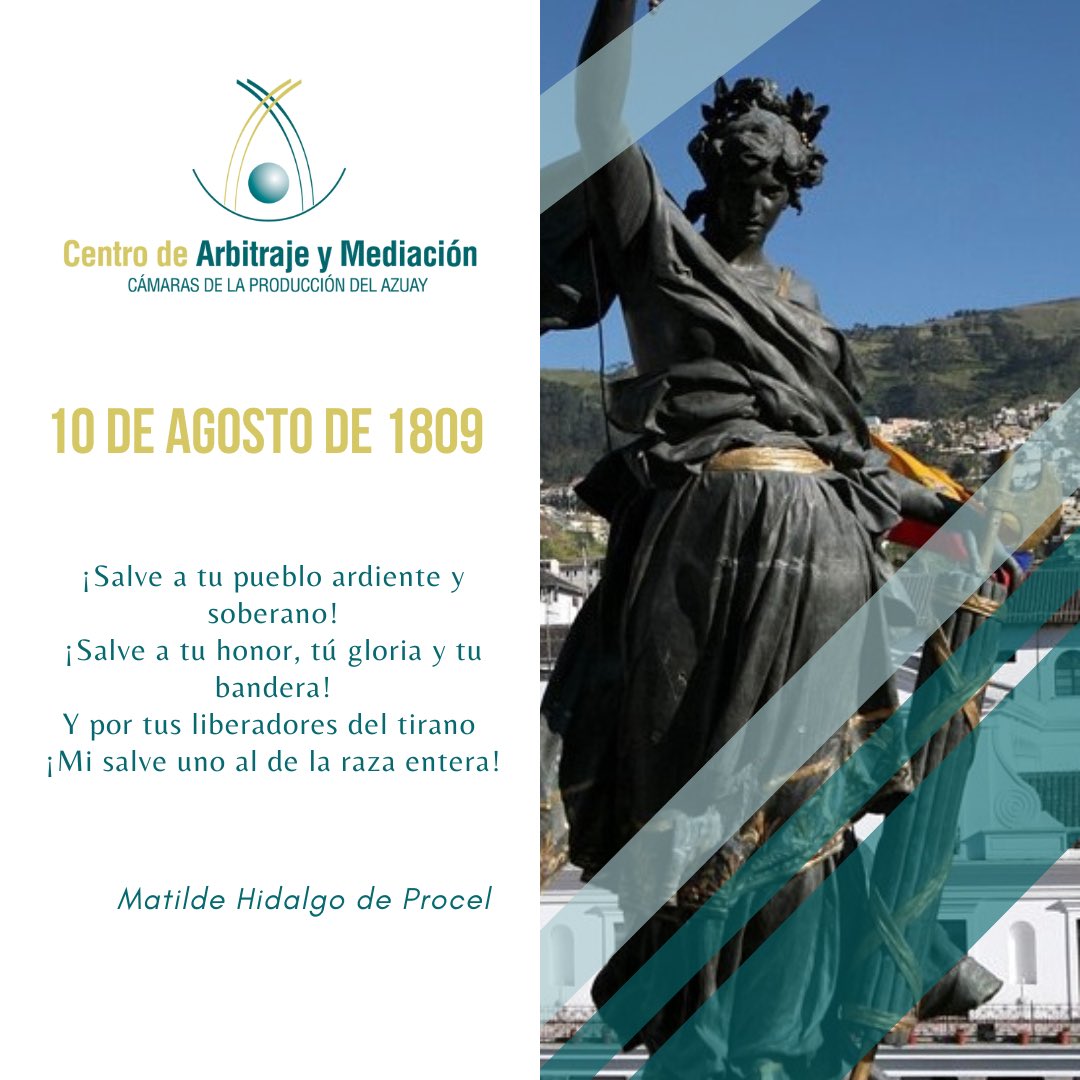 cam_cuenca's tweet photo. Son 213 años de esta gesta, la historia nos hace recordar el inicio del proceso revolucionario del país, hoy hacemos honor a nuestros patriotas en búsqueda de la libertad.

#PrimerGritoDeLaIndependencia #Ecuador 
#10DeAgosto #CAMCUENCA https://t.co/2NMLhB9axm