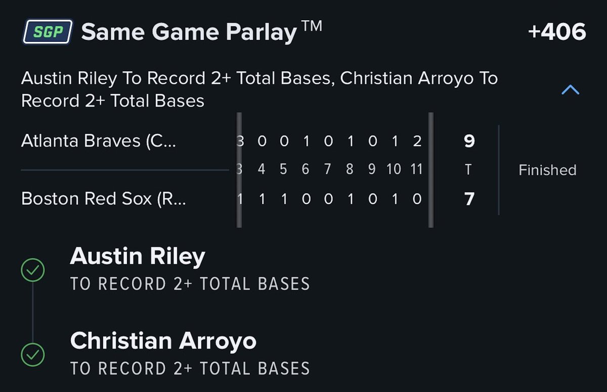 ToadSports's tweet photo. Overall, a pretty decent night using the MLB projections. 

✅+406
✅+266
✅+263
✅+175

Daily projections on my website 📊💸 https://t.co/nU5eCS4w6r