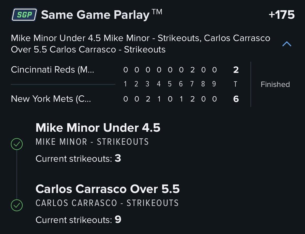 ToadSports's tweet photo. Overall, a pretty decent night using the MLB projections. 

✅+406
✅+266
✅+263
✅+175

Daily projections on my website 📊💸 https://t.co/nU5eCS4w6r