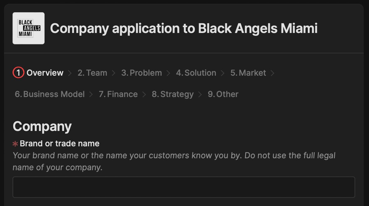 We're excited to be launching our Black Angels Miami Deal Room powered by <a href="/Dealum_/">Dealum</a>  Enabling our Members to access our pipeline of deals anytime, anywhere. 
And if you're a Founder looking for capital, you can apply to BAM via the link below...