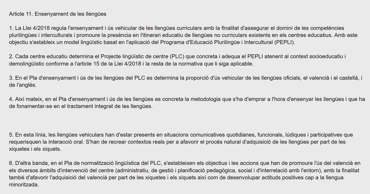raqueldoca's tweet photo. 📌Ensenyament de les llengües en els nous currículums d'infantil i primària

Infantil

🌍 👅Adaptació al context socioeducatiu i demolingüístic
🔄TIL
🗣️Foment de l'oralitat i promoció de situacions reals
💪🏾Potenciació del valencià a l'escola i a l'entorn immediat https://t.co/0UHyhpuukk