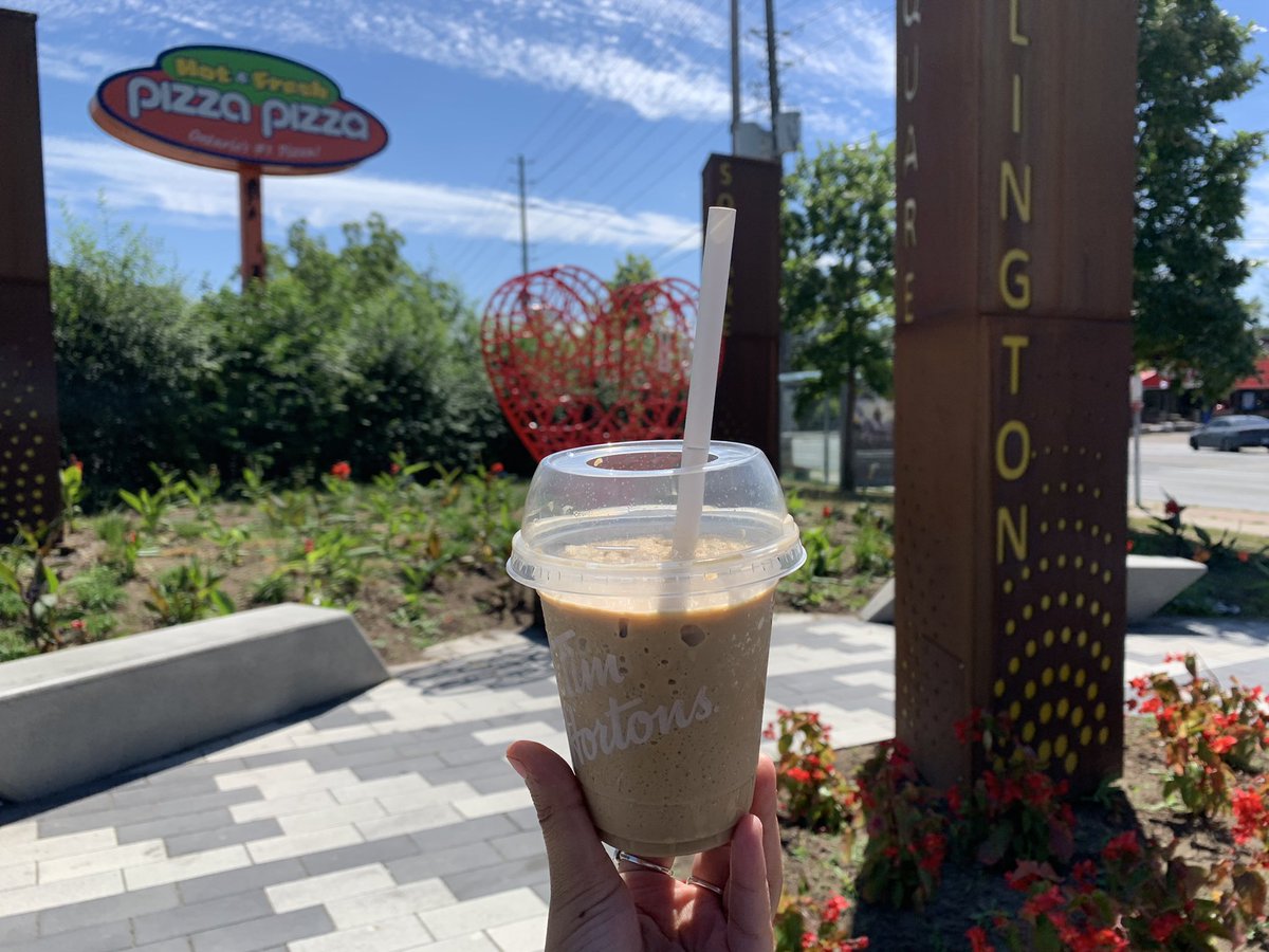 Sitting by the Square and enjoying a refreshing ice cap from Tim Hortons located at 1130 Albion Road 

#summer #resfeshing #icedcapp #timhortons #canada #etobicoke #albionislingtonsquare #albionislingtonbia #rexdale #blogto #toronto #torontofood #drinks