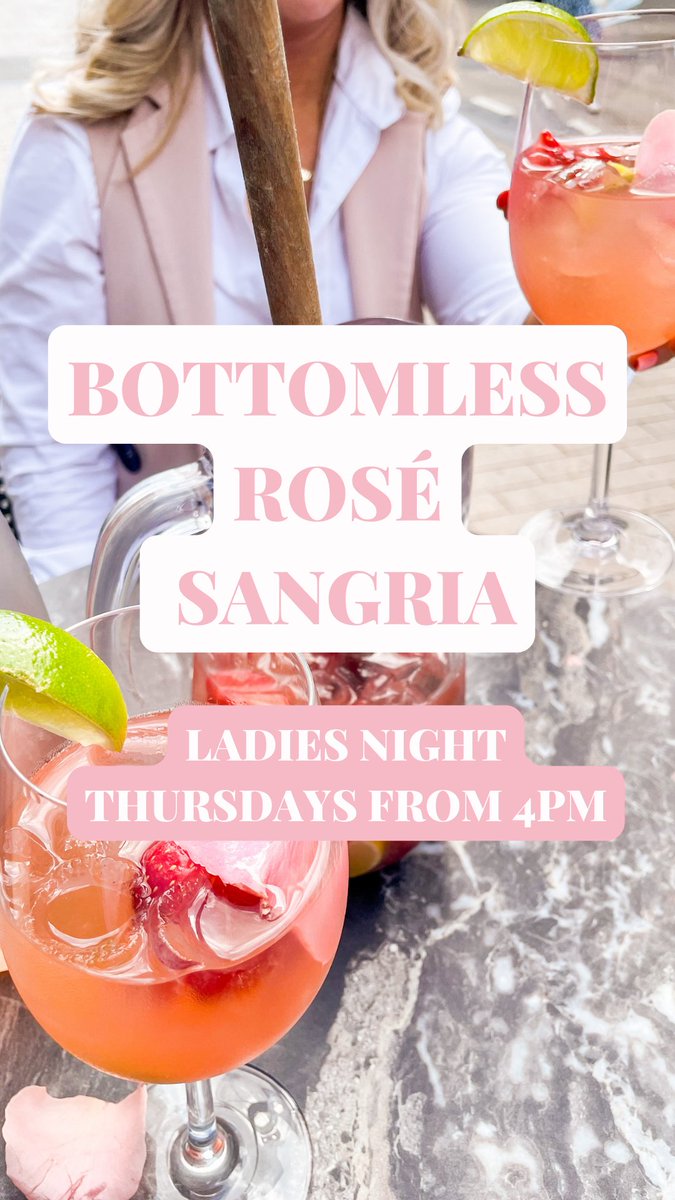 Thursdays are Ladies Night at The Buttery!

Bottomless Rosé Sangria from 4pm

Book now - thebuttery.ie