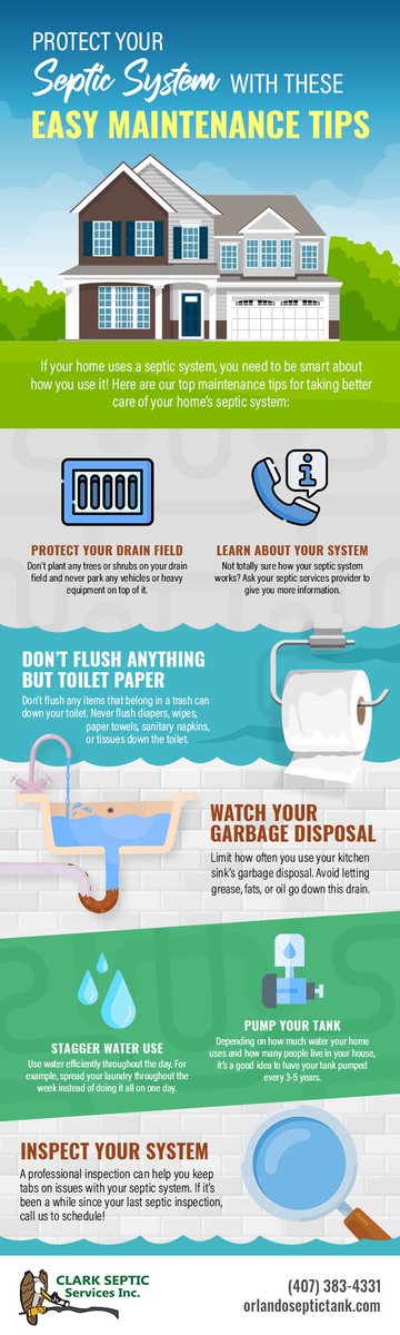 Taking care of your septic system isn't hard! Check out our #infographic for some helpful maintenance tips.  ow.ly/9ooF50KguMw