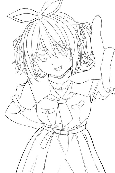 線画できた ぺ 