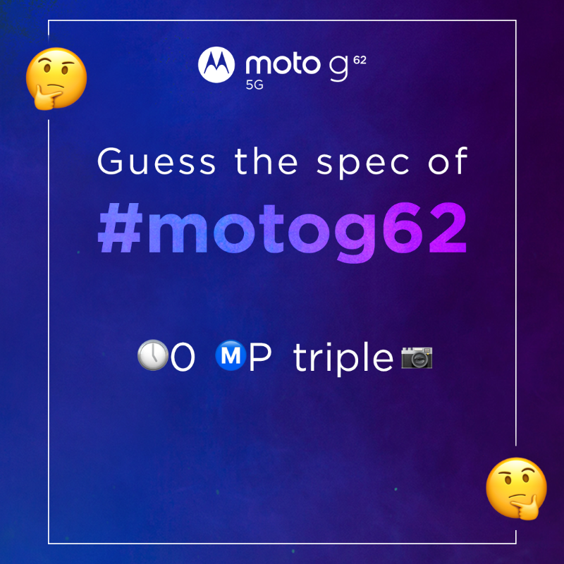 motorolaindia's tweet photo. #ContestAlert Find the spec that makes you the #UnstoppableYou with #motog62 by cracking these emojis. Put your answer in the comments &amp; tag 3 or more friends using #UnstoppableWithMotoG62, #motog62 &amp; follow @motorolain. The right guess stands a chance to win #motog62! T&amp;C Apply.
