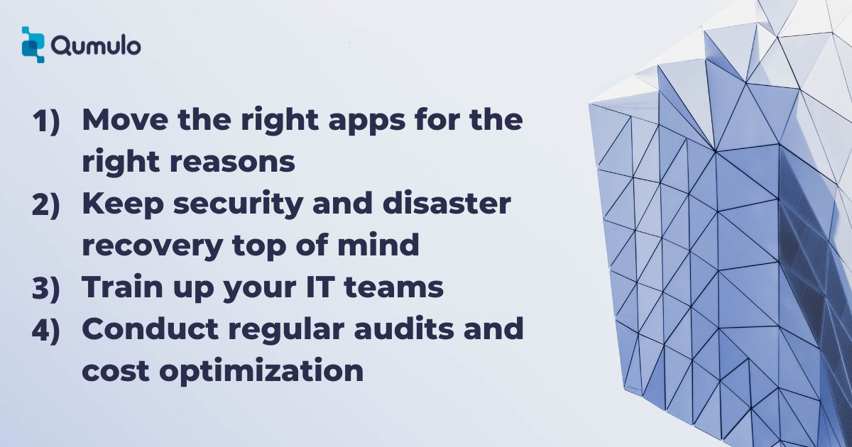 Considering a move to the cloud? Here are four things you should consider 🌩️ Find out how Qumulo supports cloud migration, along with more details in our recent blog: bit.ly/3zQyfke 
#cloudmigration #CloudComputing #cloudsecurity