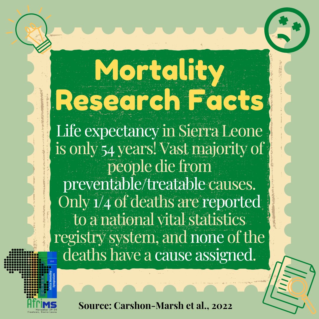 #DidYouKnow

For more information, please check out: 10.1016/S2214-109X(21)00459-9

#globalhealth #mortality #SierraLeone #Africa #education #publichealth #research #Freetown #healthcare #epidemiology #AfriMS #healthpolicy #publicpolicy #government #science