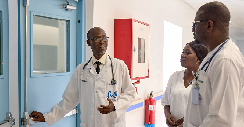 GileadSciences's tweet photo. Senegal has had widespread #HIV prevention and treatment success over the past decade. When Fann Hospital faced its own barrier to patient care, see how one doctor — supported by Gilead — rebuilt the foundations of hope for his patients.