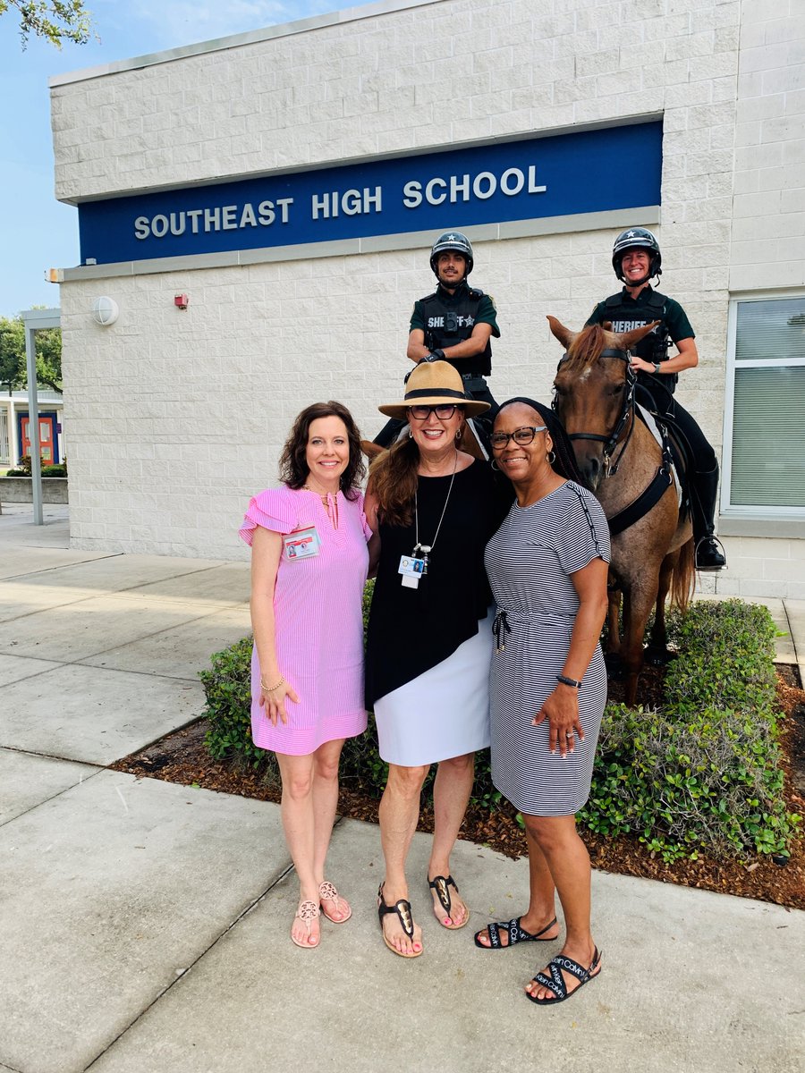 Keeping everyone safe at school is a team effort! Our Traffic Unit, Patrol Deputies, Crossing Guards, SROs, and even Mounted Patrol are out making sure students stay safe, and you can help too! #SlowDownForSchoolZones #StopForBuses