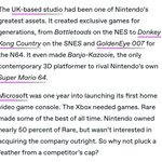 @SenjutsuSage Microsoft is such a pure and honest corporation, not like they have a long history of buying out entire publishers/studios just to rip them away from the competition. 🥴 