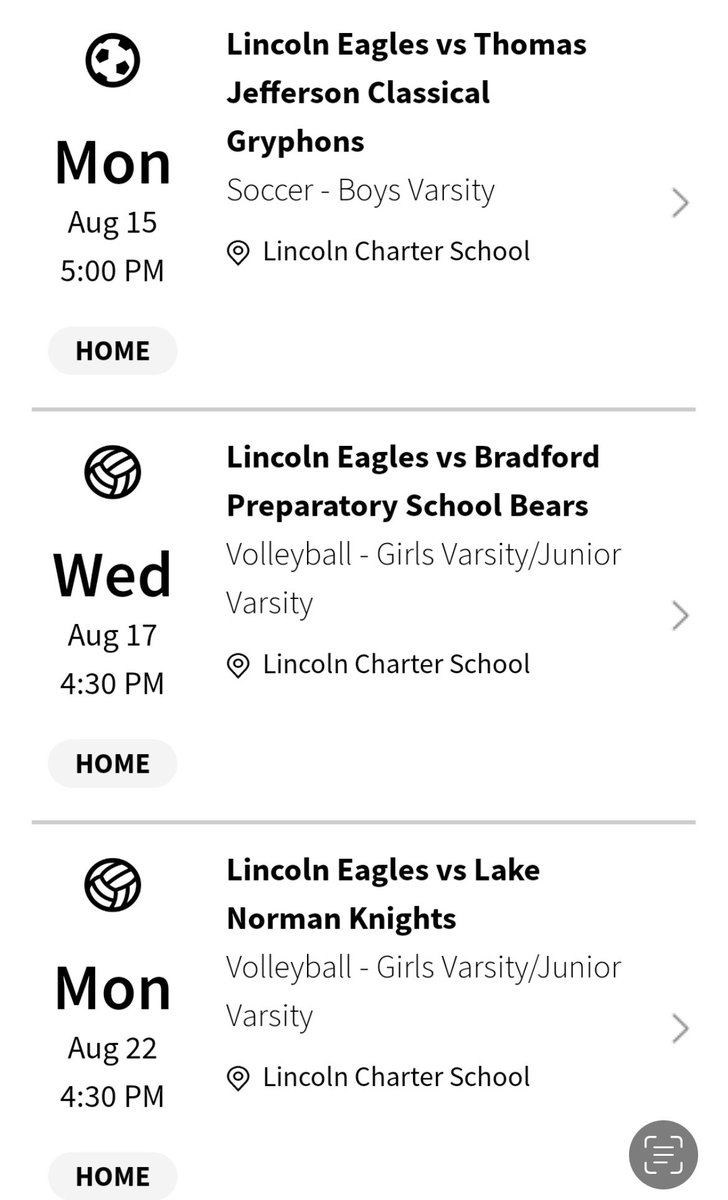 High school athletics are in full swing and our season officially starts next week with home games for soccer and volleyball. Tickets can be purchased at gofan.co/app/school/NC5… 🦅⚽️🏐 #LCSSportsBoosters <a href="/lcs_boosters/">LCS Sports Boosters</a> <a href="/LCS__Athletics/">Lincoln Charter Athletics</a> <a href="/jddalton8/">Joel Dalton #2hick</a> <a href="/CindyHud6973/">Cindy Hudson</a> <a href="/housermom3/">Cindy Houser</a>