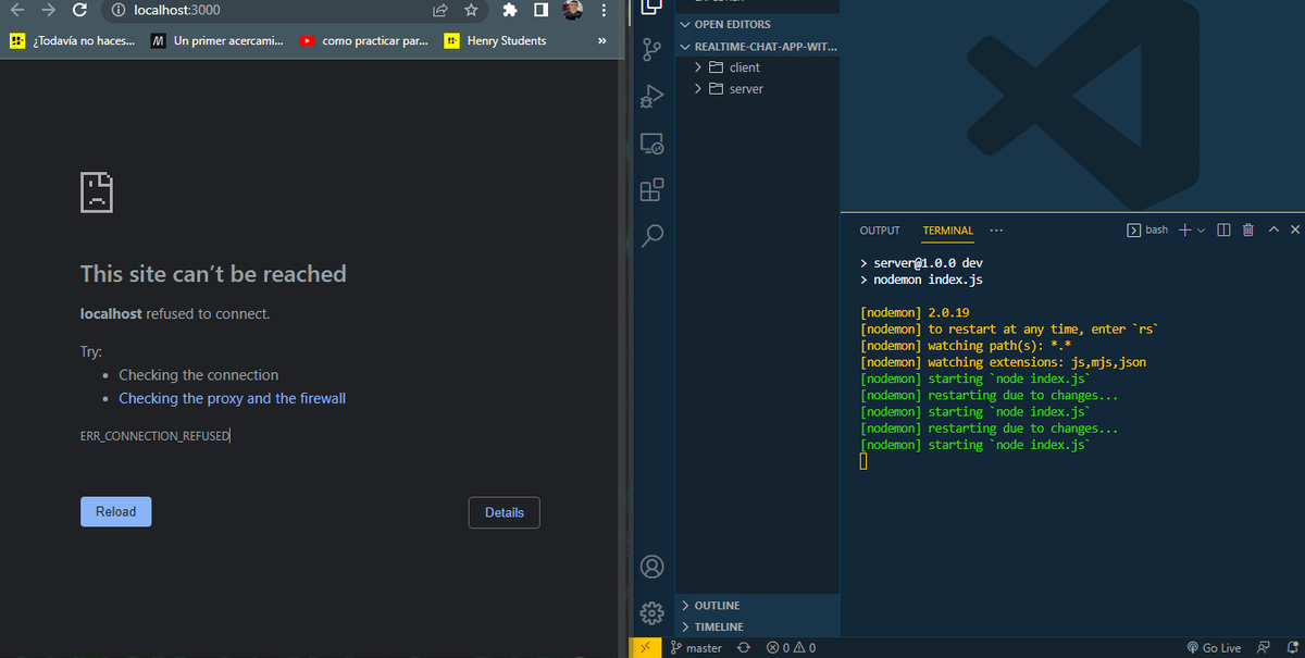 ekracing's tweet photo. Hi Danny, I make this project, but can not open, I send a photo. I used npm run dev, but not run, thank you
Thank you @doabledanny for writing this helpful article.

How to Build a Real-time Chat App with React, Node, https://t.co/rS0f37AeGE, and HarperDB

https://t.co/aYgSqGms6u https://t.co/u98FfcDAZV