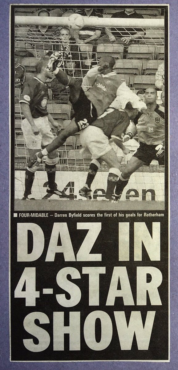 OTD 2002 Millwall 0 Rotherham Utd 6....Fantastic Opening day Away victory for the Millers,<a href="/darrenbyfield/">Darren Byfield</a> (4),<a href="/MMcintosh6/">Martin Mcintosh</a> &amp; Chris Sedgwick with the goals.#rufc <a href="/OfficialRUFC/">Rotherham Miller</a> <a href="/ronniemoore53/">ronnie moore</a> <a href="/MikePollitt12/">Mike Pollitt</a> <a href="/robscott591/">Rob Scott</a> <a href="/Alandesmondlee/">Alan lee</a> 10.8.02