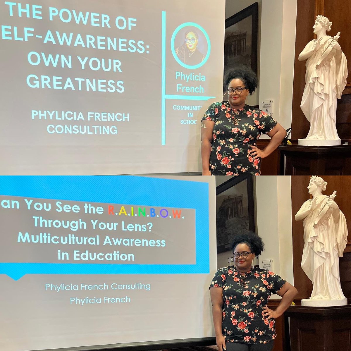 phylicia_f's tweet photo. I had a blast with the amazing Galveston @CISNational staff. Thank y’all for having me do my training on self-awareness and training on multicultural awareness. I love working with educators! https://t.co/MF9iCHG2SZ
