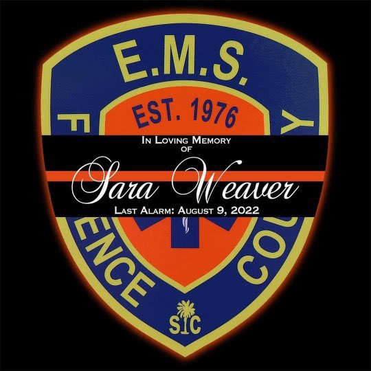CarolinaBhood's tweet photo. Sad to learn of the passing of one of these heroes. Paramedic Sara Weaver was struck by a vehicle that drove through the crash scene as she was caring for a patient. Our hearts are heavy today. #NeverForget #CBH22 https://t.co/DoK6cToX65