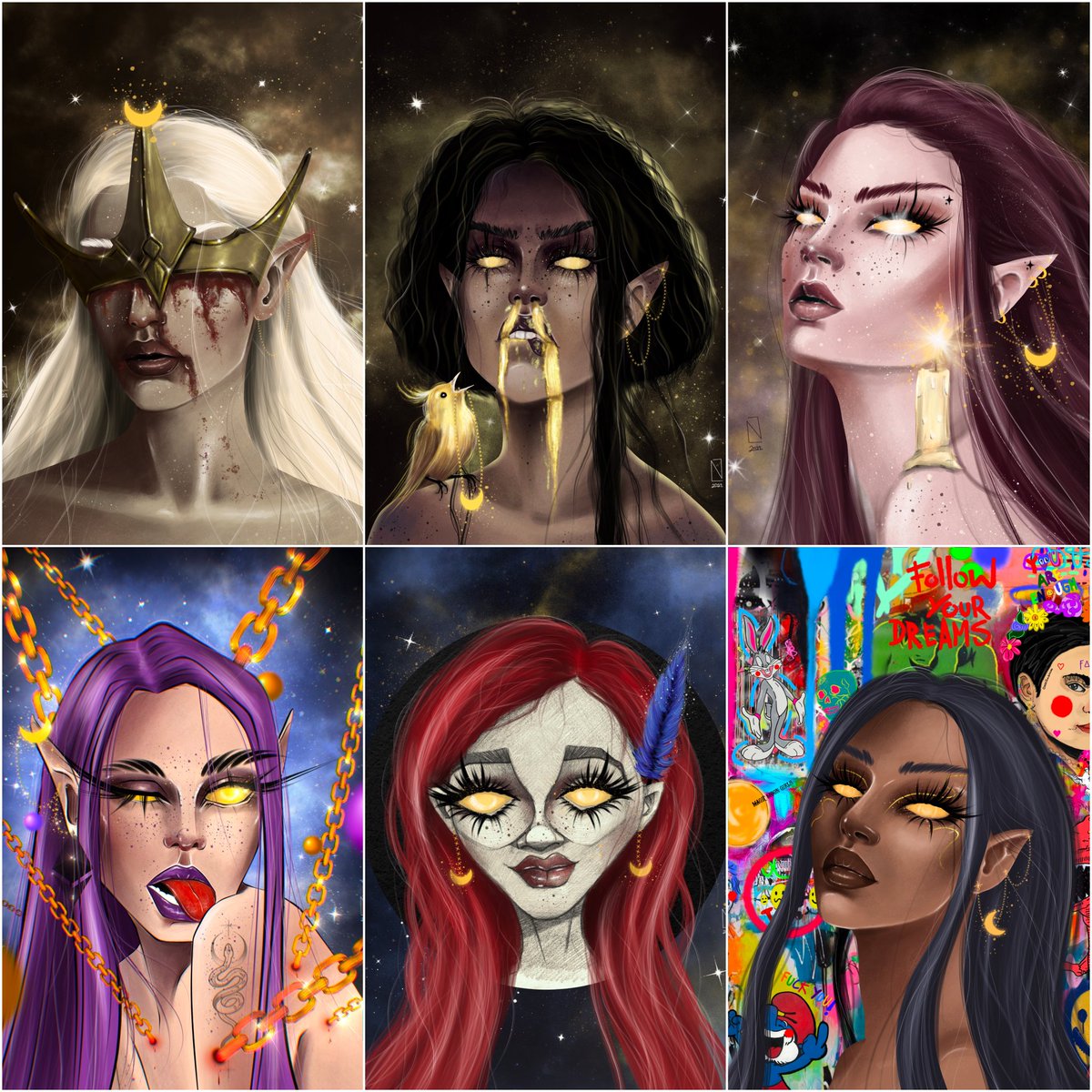 nerdanelkk's tweet photo. MAGIC MOON GIRLS at @foundation platform 🛒💎

0.2 - 0.35 $Eth 💎

🔗 https://t.co/981ODyPt1Q 

Collab works with @artbogdanova @farshidfeyzi64 @gulbakanozge ♥️🫂 https://t.co/p5JrpzsuIX