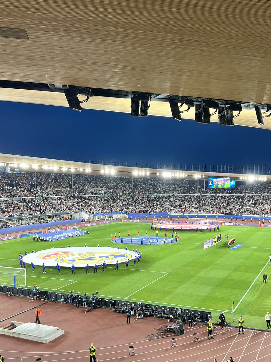 Beautiful to see #RealMadrid and #EintrachtFrankfurt in Helsinki⚽️🏟 #supercup