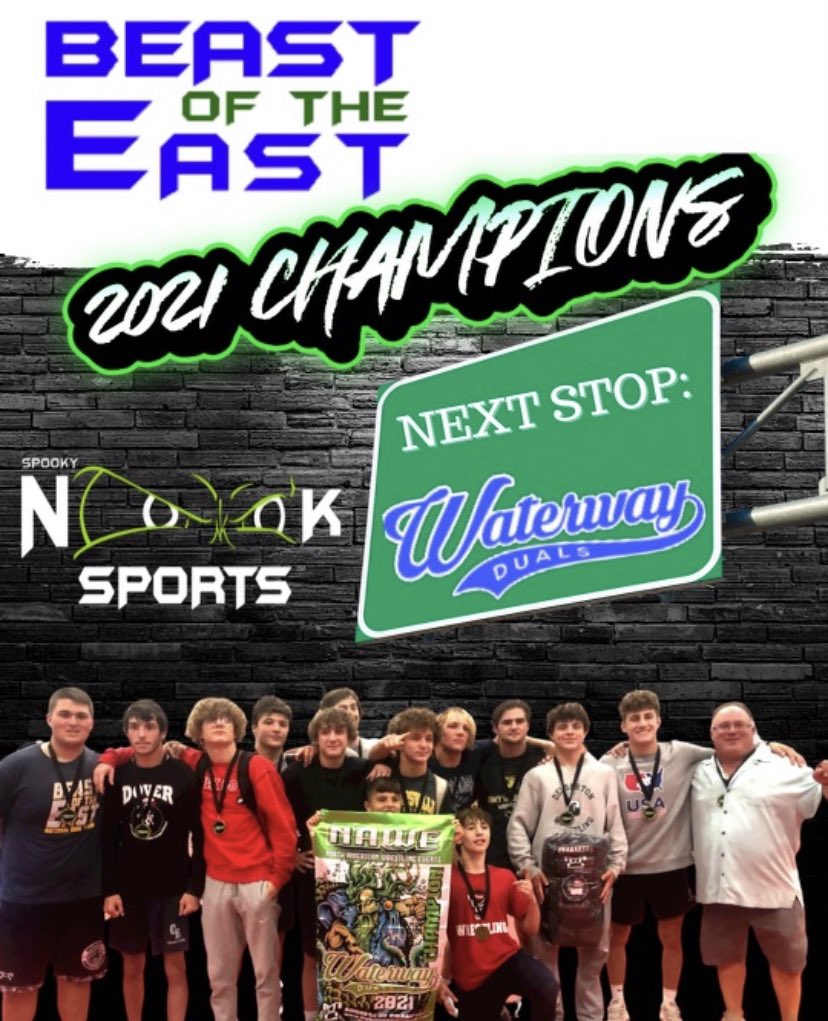 Beast Of The East is ready for the next stop <a href="/tWaterwayduals/">WaterwayDuals</a> to defend the crown! September 10-11th. Spooky Nook Sports, 2 returning members including 2021 MOW Tyler Vazquez(Delbarton,NJ) with 11 of the 12 weights featuring wrestlers ranked in the top 10 per <a href="/MatScouts1/">MatScouts</a>