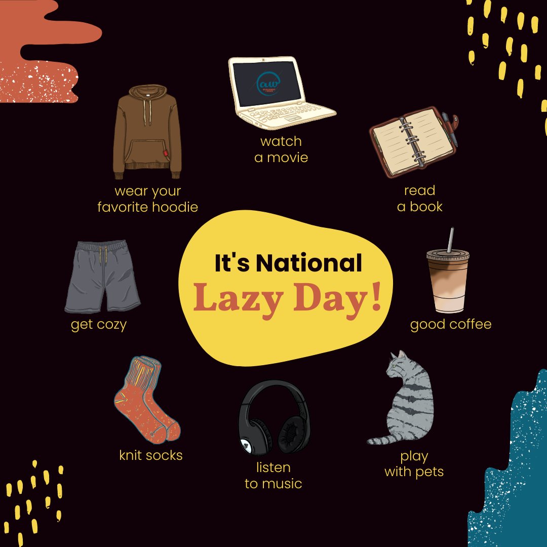 aweberdev's tweet photo. Happy National Lazy Day! 🥱 While you are getting cozy, give this some thought: have you ever thought about outsourcing some of your work so you can focus on what you love and what you're best at?

Check out my 👉 DESIGNER COLLABS 
https://t.co/TA4AWud7RI https://t.co/IgFPpMnZFA