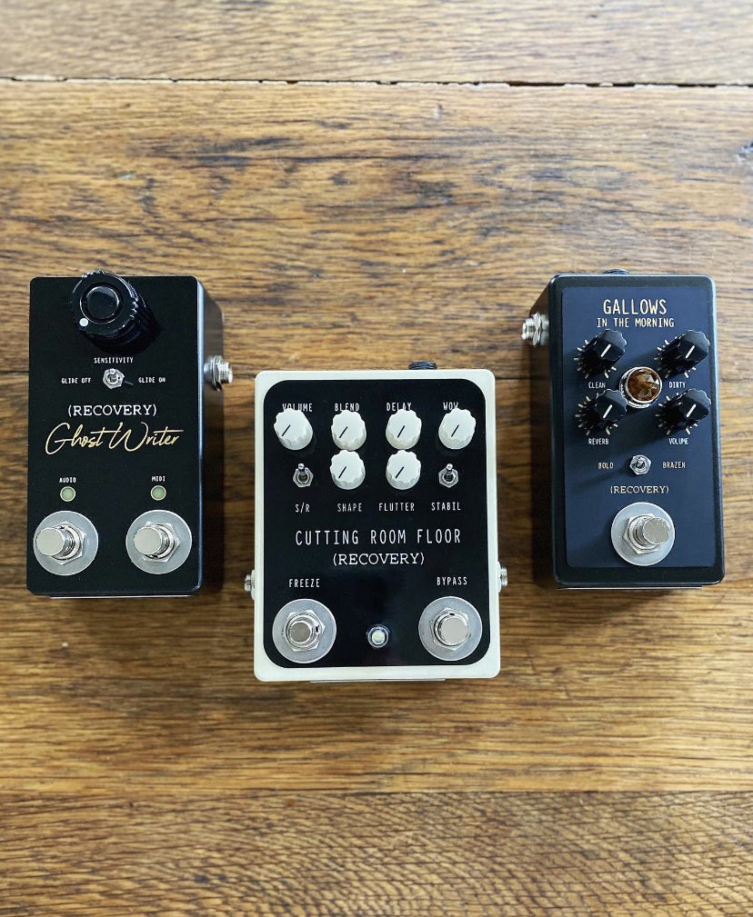 RecoveryEffects's tweet photo. Which one do you want to add to your collection, Ghost Writer, Cutting Room Floor, or Gallows In The Morning? There is no wrong answer! ✨
Watch the demos:
https://t.co/FjSGA13BdQ
#recoveryeffects #effectspedals #guitareffects #basseffects #pedalsandeffects https://t.co/2s5U2Ygqrj