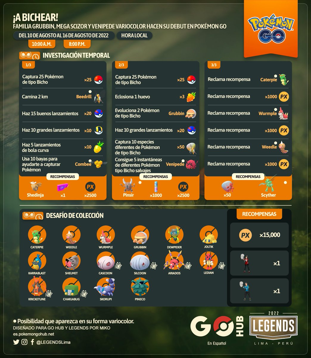 GOHubEsp's tweet photo. ¡Todo sobre el evento de tipo bicho!

Diseño: @LEGENDSLima https://t.co/vn3oA7AWAI