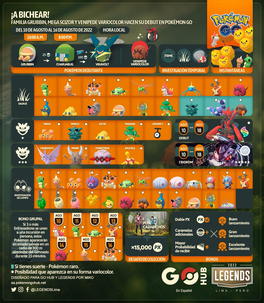 GOHubEsp's tweet photo. ¡Todo sobre el evento de tipo bicho!

Diseño: @LEGENDSLima https://t.co/vn3oA7AWAI