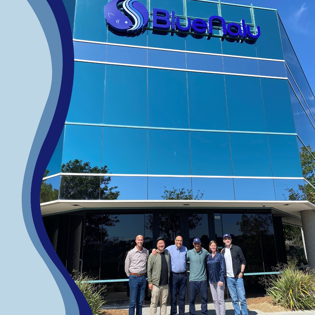 BlueNaluInc's tweet photo. BlueNalu welcomed Prince @khaledalwaleed, and several @kbw_ventures team members, to our new facility this week! Prince Khaled was one of the first mission-aligned investors at BlueNalu - we were thrilled to show him our new digs &amp; share our BTS progress.🌊 https://t.co/4M2hU3ulgO