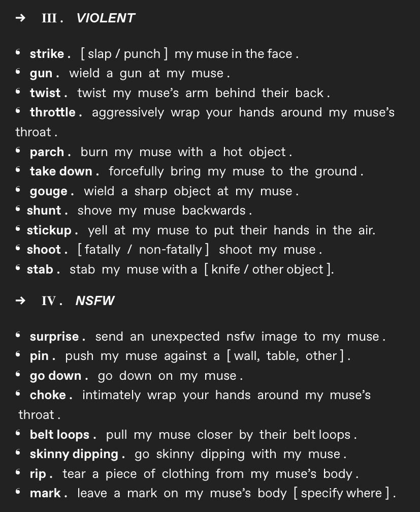 HalfBloodPariah's tweet image. ᅠ  ⠀

ᅠ  ⠀

  redoing this !
       
        ♡ for a random starter

                ✎ ↓ comment for a specific one

                           ↻ to spread !

ᅠ  ⠀

ᅠ  ⠀