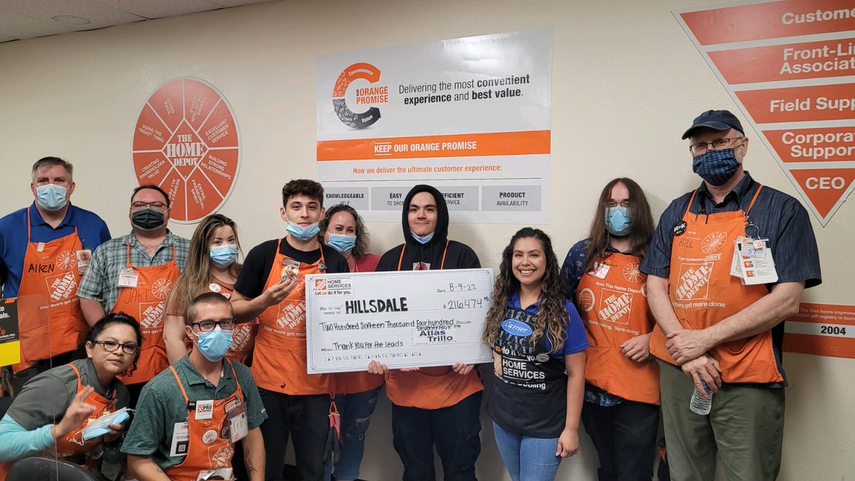 Huge shout out to #store1009Hilldale for all the leads in the first half! We made plan and then some! Hats off to you. <a href="/Joe_Kocher6621/">Joe</a>
<a href="/Emiliacast0622/">Emilia Castellanos</a>.
.
#HomeDepot #Hillsdale1009 #SanJoseHVAC #HVAC #airconditioning #furnace #MiniSplit #AWESOME