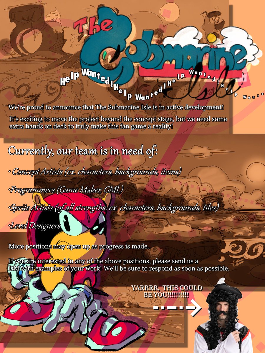 MightyRayIsle's tweet image. Calling all buccaneers! The Submarine Isle is officially in active development, but we need YOUR help!