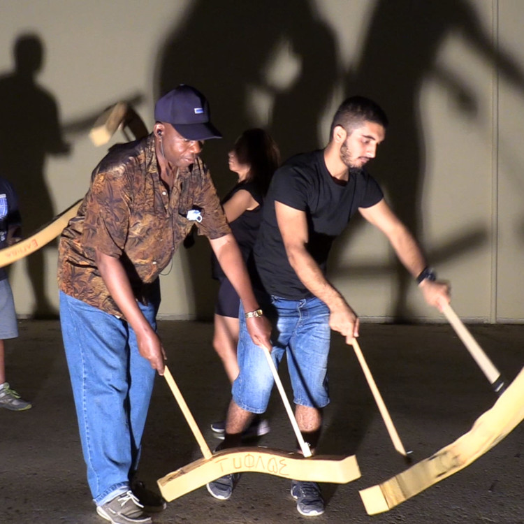 THRS AUG 11 at 7pm
ABC No Rio in Exile at PS122 Gallery - 150 First Ave
Screening: "About the footprints, what we hide in the pockets and other shadows of hope" (90 min) by Russian collective Chto Delat on their collaboration with the Piraeus Open School for Migrants in Athens.