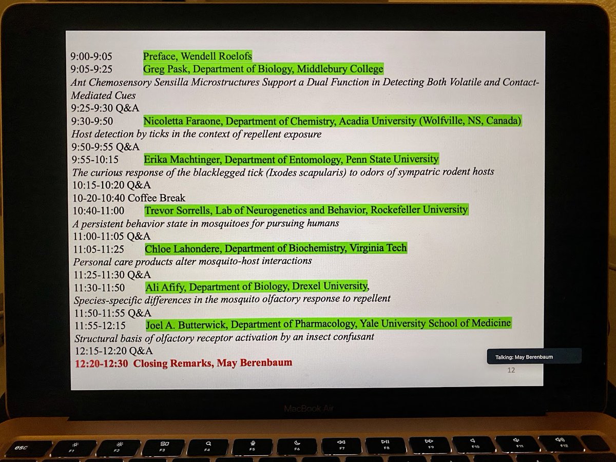What a wonderful opportunity to learn about chemical ecology research from around the world!

A big thanks to <a href="/wsleal2014/">Walter Leal</a> and <a href="/AlvinHee_MY/">Alvin Hee</a> for their hard work in organizing and promoting this session 👏👏 #ISCE_APACE <a href="/ChemEcol_org/">International Society of Chemical Ecology</a> <a href="/rbedoukian/">Robert Bedoukian 🇺🇦💙🇺🇸☮️ 🇦🇲</a>
Looking forward to Part II on Aug 11