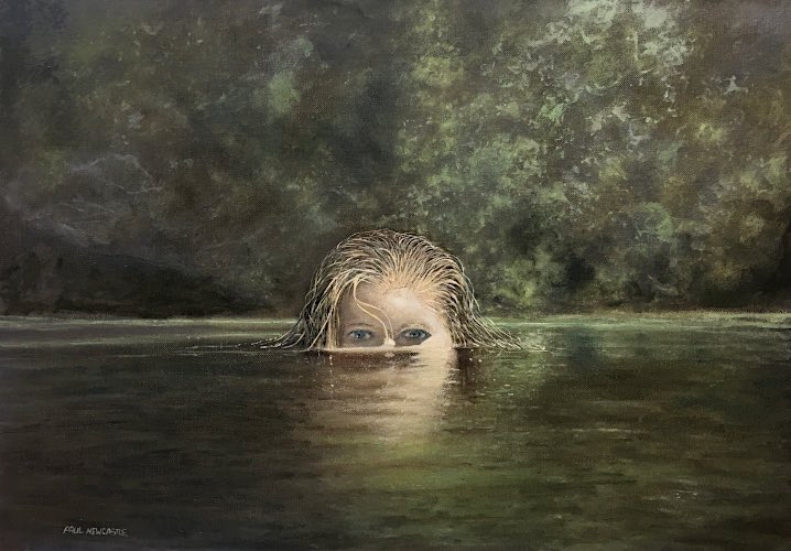 Today’s artwork… “The Swimmer” Oil on Canvas Board 59cm x 42cm #art #oilpainting #creativity #handmade in #Staffordshire by #ArtistOnTwitter #paulnewcastle #HandmadeHour #Staffordshirehour ##shropshirehour #ArtLovers #artcollectors #artgallery