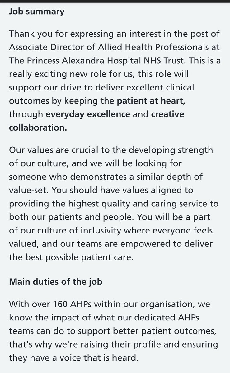 Christopher Tuckett MCSP (@healthphysio) on Twitter photo ✅Would highly recommend working @NHSHarlow!
It has fantastic #AHPs delivering crucial services to a large geographical area.
#Harlow is also a great town with a huge & vibrant third sector supporting the hospital's work. 
beta.jobs.nhs.uk/candidate/joba… ✅Would highly recommend working @NHSHarlow!
It has fantastic #AHPs delivering crucial services to a large geographical area.
#Harlow is also a great town with a huge & vibrant third sector supporting the hospital's work. 
beta.jobs.nhs.uk/candidate/joba…