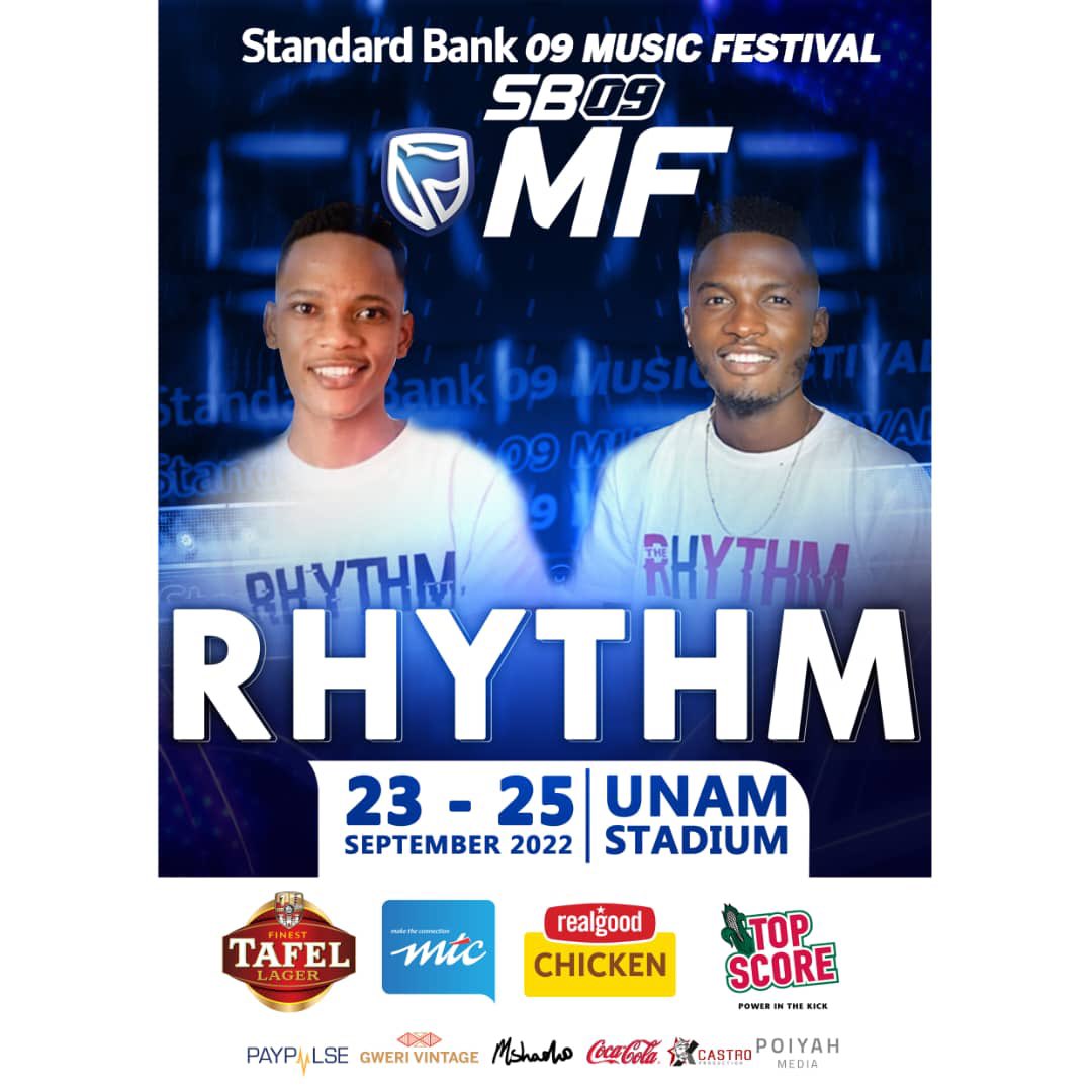RhythmNamibia's tweet photo. Catch Us live at the Standard Bank Music Festival @sb09mf with @kingteedee this September @ The Unam Stadium.#for  Good Music &amp; Grreat Vibes.
tag a friend and stand a chance to win a ticket as one of The Rhythm Crew .
Brought to you by : @standardbank_namibia &amp; @kingteedee https://t.co/OyoFUAGO7M
