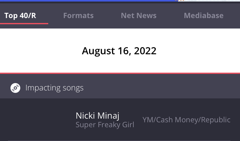 ‘Super Freaky Girl’ by @NICKIMINAJ will impact US Rhythmic radio on August 16th! (via AllAccess)

📻 Request parties will be led by #BarbzCoalition & @DollaJetSkii2!